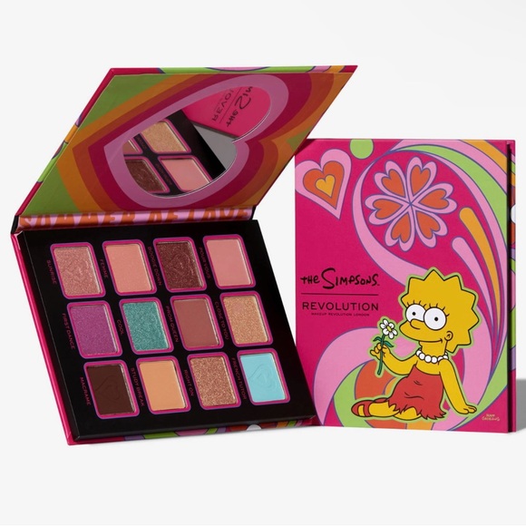 The Simpsons Summer Of Love Revolution Lisa Makeup Palette 12 Shades Eyeshadow - Picture 10 of 10